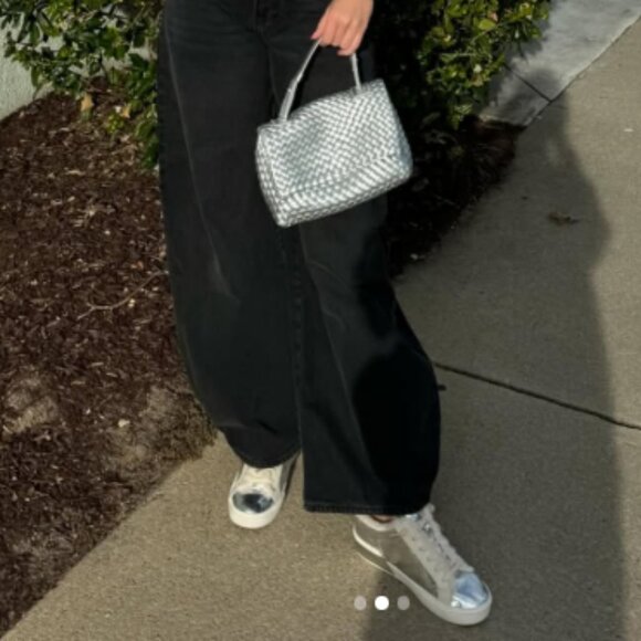 Dolce Vita Silver and Cream Sneakers - Picture 7 of 12